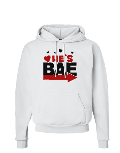 He's BAE - Right Arrow Hoodie Sweatshirt-Hoodie-TooLoud-White-Small-Davson Sales