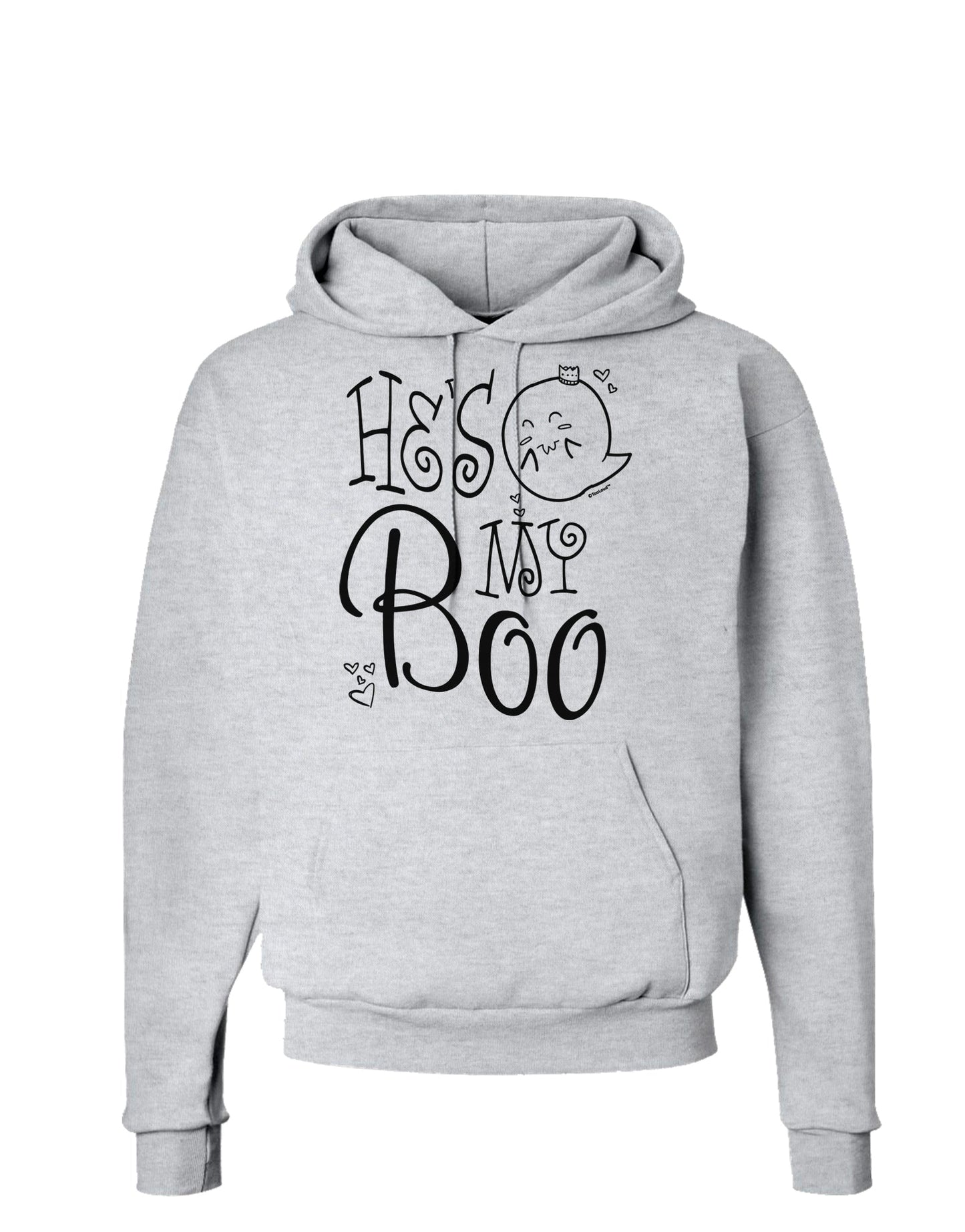 He's My Boo Hoodie Sweatshirt-Hoodie-TooLoud-AshGray-Small-Davson Sales
