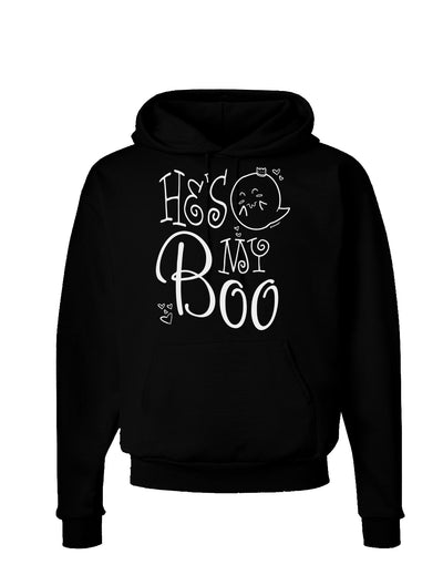 He's My Boo Dark Dark Hoodie Sweatshirt Black 3XL Tooloud