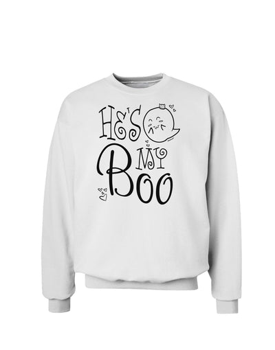 He's My Boo Sweatshirt-Sweatshirts-TooLoud-White-Small-Davson Sales