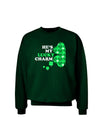 He's My Lucky Charm - Left Adult Dark Sweatshirt-Sweatshirts-TooLoud-Deep-Forest-Green-Small-Davson Sales