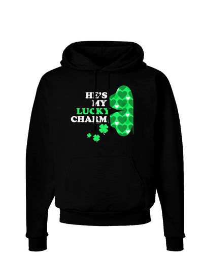 He's My Lucky Charm - Left Dark Hoodie Sweatshirt-Hoodie-TooLoud-Black-Small-Davson Sales