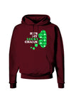 He's My Lucky Charm - Left Dark Hoodie Sweatshirt-Hoodie-TooLoud-Maroon-Small-Davson Sales