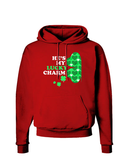 He's My Lucky Charm - Left Dark Hoodie Sweatshirt-Hoodie-TooLoud-Red-Small-Davson Sales