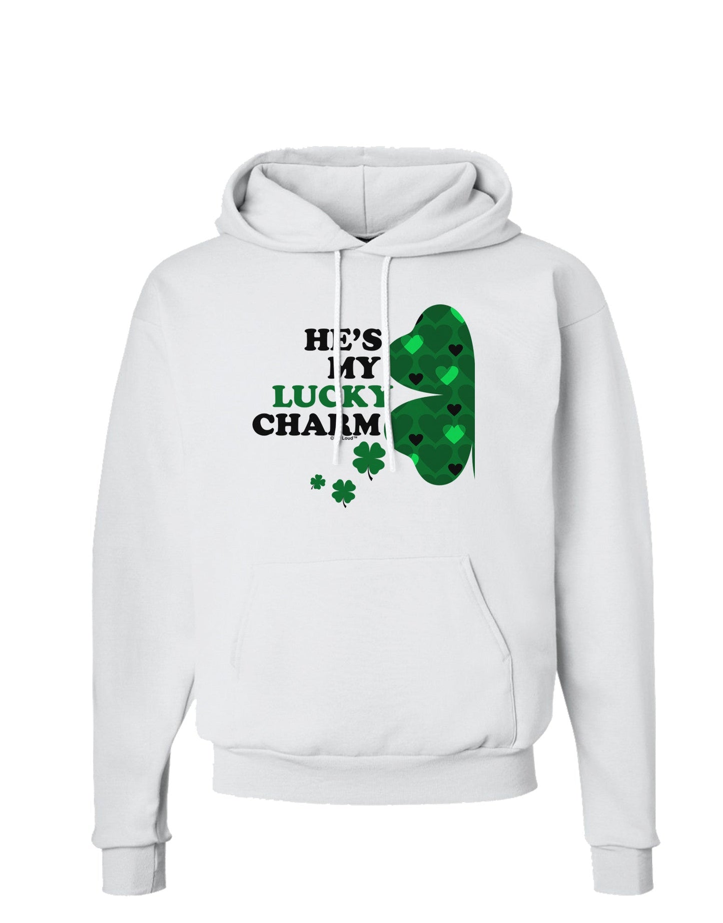 He's My Lucky Charm - Left Hoodie Sweatshirt-Hoodie-TooLoud-White-Small-Davson Sales