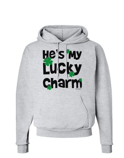 He's My Lucky Charm - Matching Couples Design Hoodie Sweatshirt by TooLoud-Hoodie-TooLoud-AshGray-Small-Davson Sales