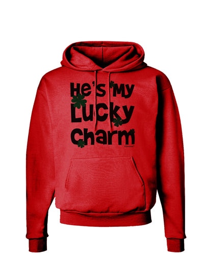 He's My Lucky Charm - Matching Couples Design Hoodie Sweatshirt by TooLoud-Hoodie-TooLoud-Red-Small-Davson Sales