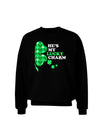 He's My Lucky Charm - Right Adult Dark Sweatshirt-Sweatshirts-TooLoud-Black-Small-Davson Sales