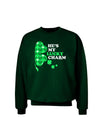 He's My Lucky Charm - Right Adult Dark Sweatshirt-Sweatshirts-TooLoud-Deep-Forest-Green-Small-Davson Sales