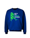 He's My Lucky Charm - Right Adult Dark Sweatshirt-Sweatshirts-TooLoud-Deep-Royal-Blue-Small-Davson Sales