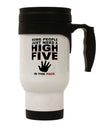 High Five In The Face Stainless Steel 14oz Travel Mug-Travel Mugs-TooLoud-White-Davson Sales