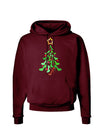 High Heels Shoes Christmas Tree Dark Hoodie Sweatshirt-Hoodie-TooLoud-Maroon-Small-Davson Sales