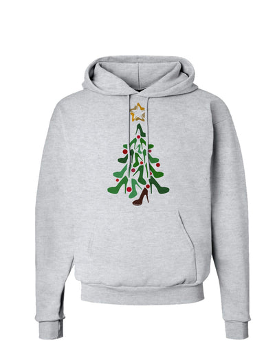 High Heels Shoes Christmas Tree Hoodie Sweatshirt-Hoodie-TooLoud-AshGray-Small-Davson Sales