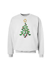 High Heels Shoes Christmas Tree Sweatshirt-Sweatshirts-TooLoud-White-Small-Davson Sales