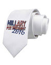 Hillary for President Flag Printed White Necktie