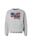 Hillary for President Flag Sweatshirt-Sweatshirts-TooLoud-AshGray-Small-Davson Sales