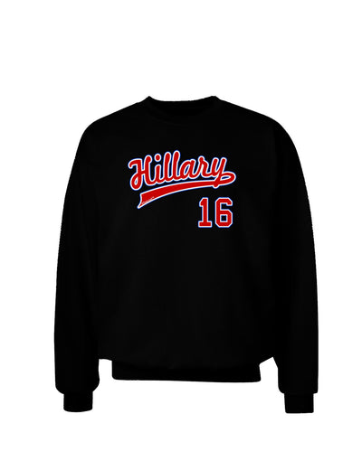 Hillary Jersey 16 Adult Dark Sweatshirt-Sweatshirts-TooLoud-Black-Small-Davson Sales