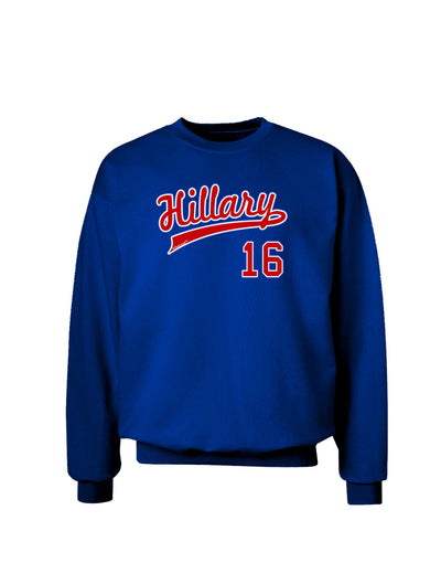 Hillary Jersey 16 Adult Dark Sweatshirt-Sweatshirts-TooLoud-Deep-Royal-Blue-Small-Davson Sales