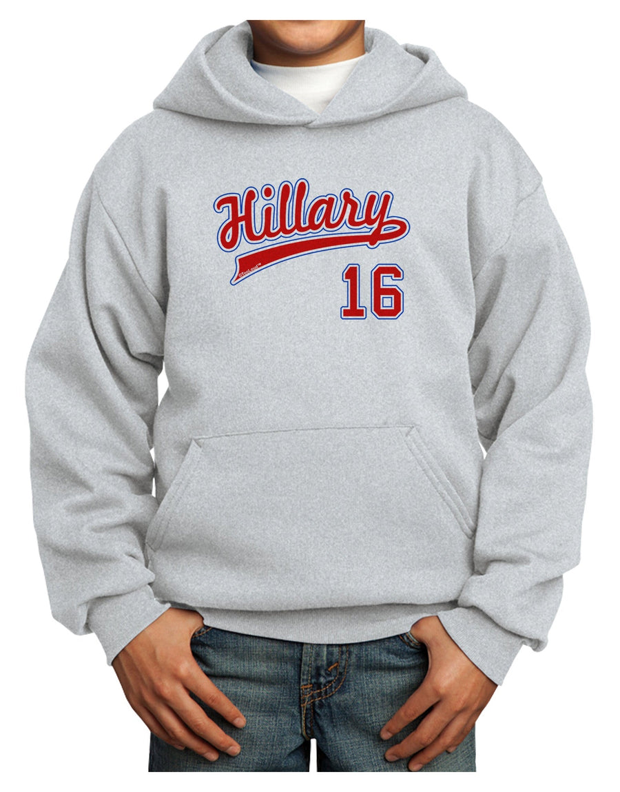 Hillary Jersey 16 Youth Hoodie Pullover Sweatshirt-Youth Hoodie-TooLoud-White-XS-Davson Sales