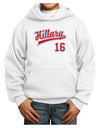 Hillary Jersey 16 Youth Hoodie Pullover Sweatshirt-Youth Hoodie-TooLoud-White-XS-Davson Sales