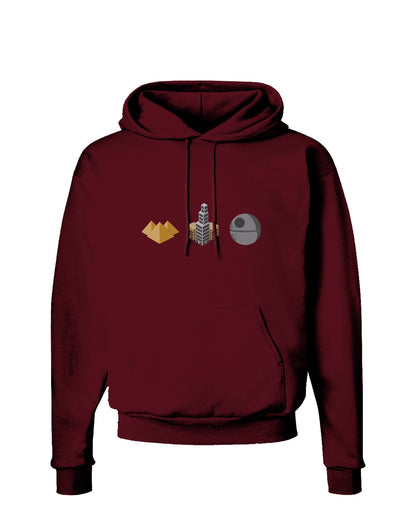 History of Architecture Funny Sci-fi Dark Hoodie Sweatshirt by TooLoud-Hoodie-TooLoud-Maroon-Small-Davson Sales