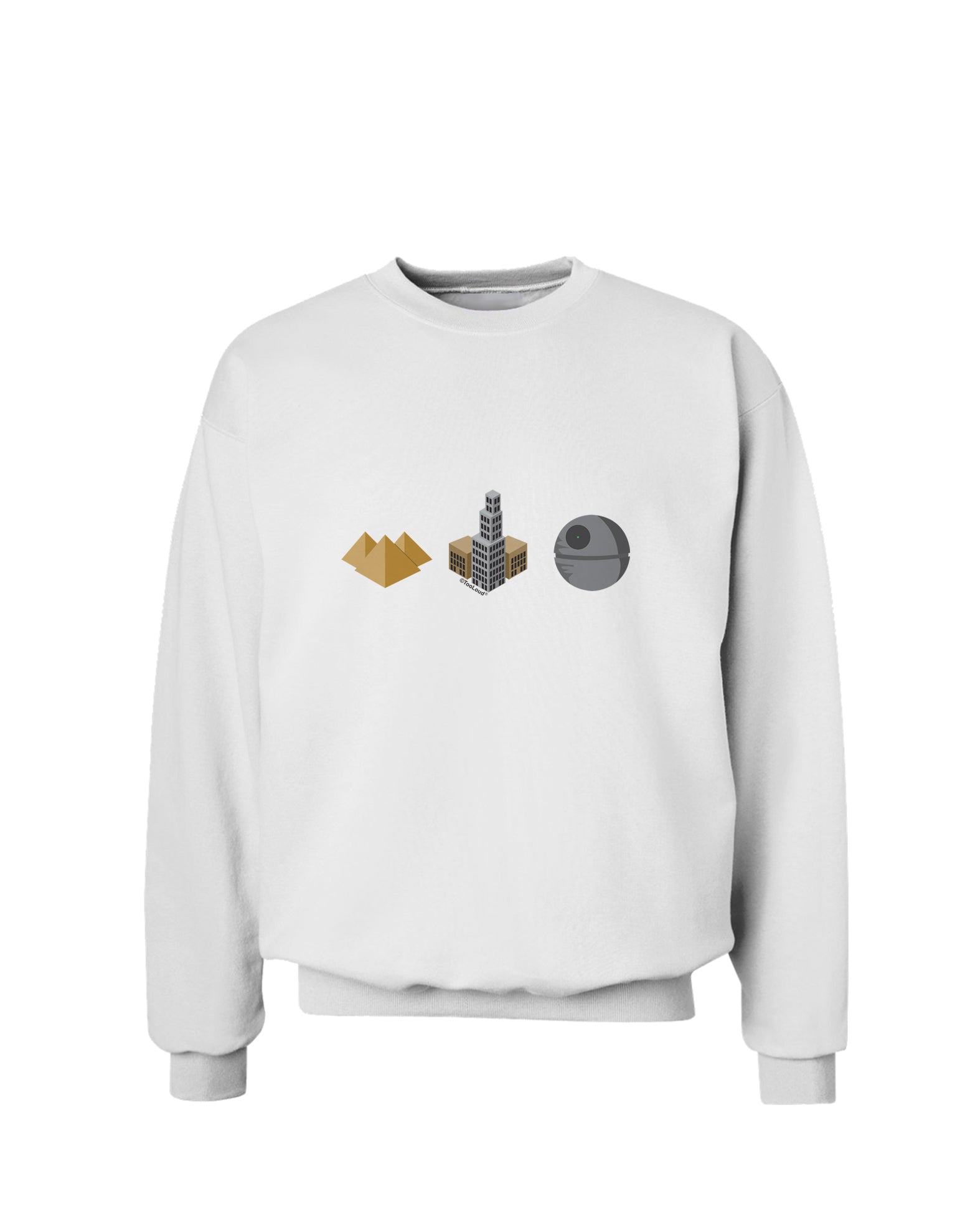 History of Architecture Funny Sci-fi Sweatshirt by TooLoud-Sweatshirts-TooLoud-White-Small-Davson Sales