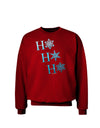 Ho Ho Ho Snowflakes Adult Dark Sweatshirt-Sweatshirts-TooLoud-Deep-Red-Small-Davson Sales