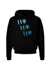 Ho Ho Ho Snowflakes Dark Hoodie Sweatshirt-Hoodie-TooLoud-Black-Small-Davson Sales