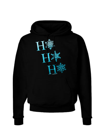 Ho Ho Ho Snowflakes Dark Hoodie Sweatshirt-Hoodie-TooLoud-Black-Small-Davson Sales