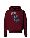 Ho Ho Ho Snowflakes Dark Hoodie Sweatshirt-Hoodie-TooLoud-Maroon-Small-Davson Sales