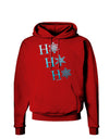 Ho Ho Ho Snowflakes Dark Hoodie Sweatshirt-Hoodie-TooLoud-Red-Small-Davson Sales