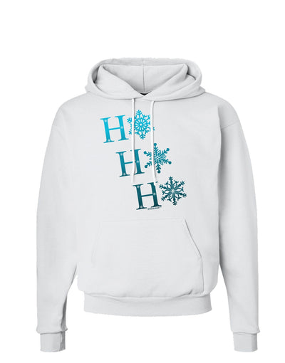 Ho Ho Ho Snowflakes Hoodie Sweatshirt-Hoodie-TooLoud-White-Small-Davson Sales