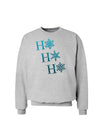 Ho Ho Ho Snowflakes Sweatshirt-Sweatshirts-TooLoud-AshGray-Small-Davson Sales