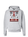 Ho Ho Ho Ugly Christmas Sweater Hoodie Sweatshirt-Hoodie-TooLoud-AshGray-Small-Davson Sales