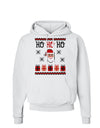 Ho Ho Ho Ugly Christmas Sweater Hoodie Sweatshirt-Hoodie-TooLoud-White-Small-Davson Sales