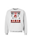 Ho Ho Ho Ugly Christmas Sweater Sweatshirt-Sweatshirts-TooLoud-White-Small-Davson Sales