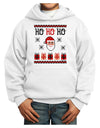 Ho Ho Ho Ugly Christmas Sweater Youth Hoodie Pullover Sweatshirt-Youth Hoodie-TooLoud-White-XS-Davson Sales