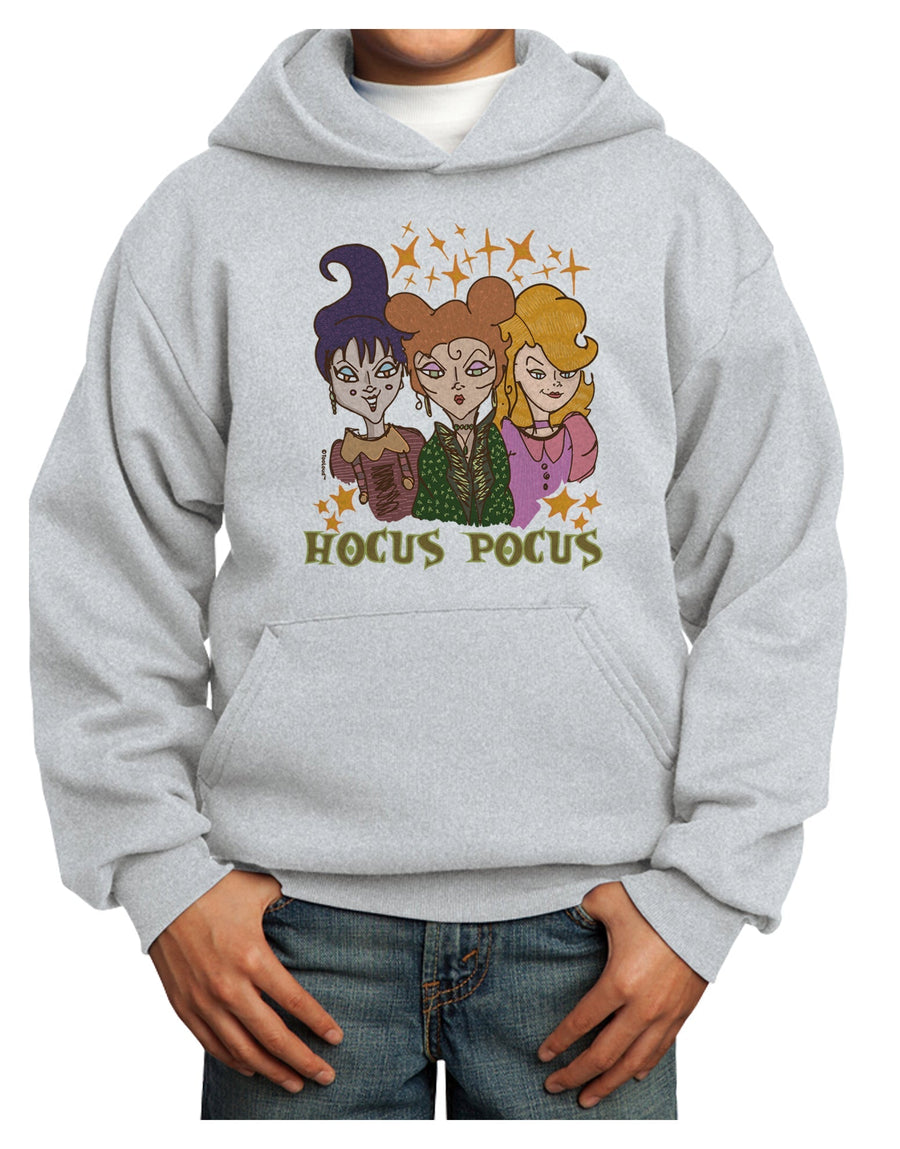 Hocus Pocus Witches Youth Hoodie Pullover Sweatshirt-Youth Hoodie-TooLoud-White-XS-Davson Sales