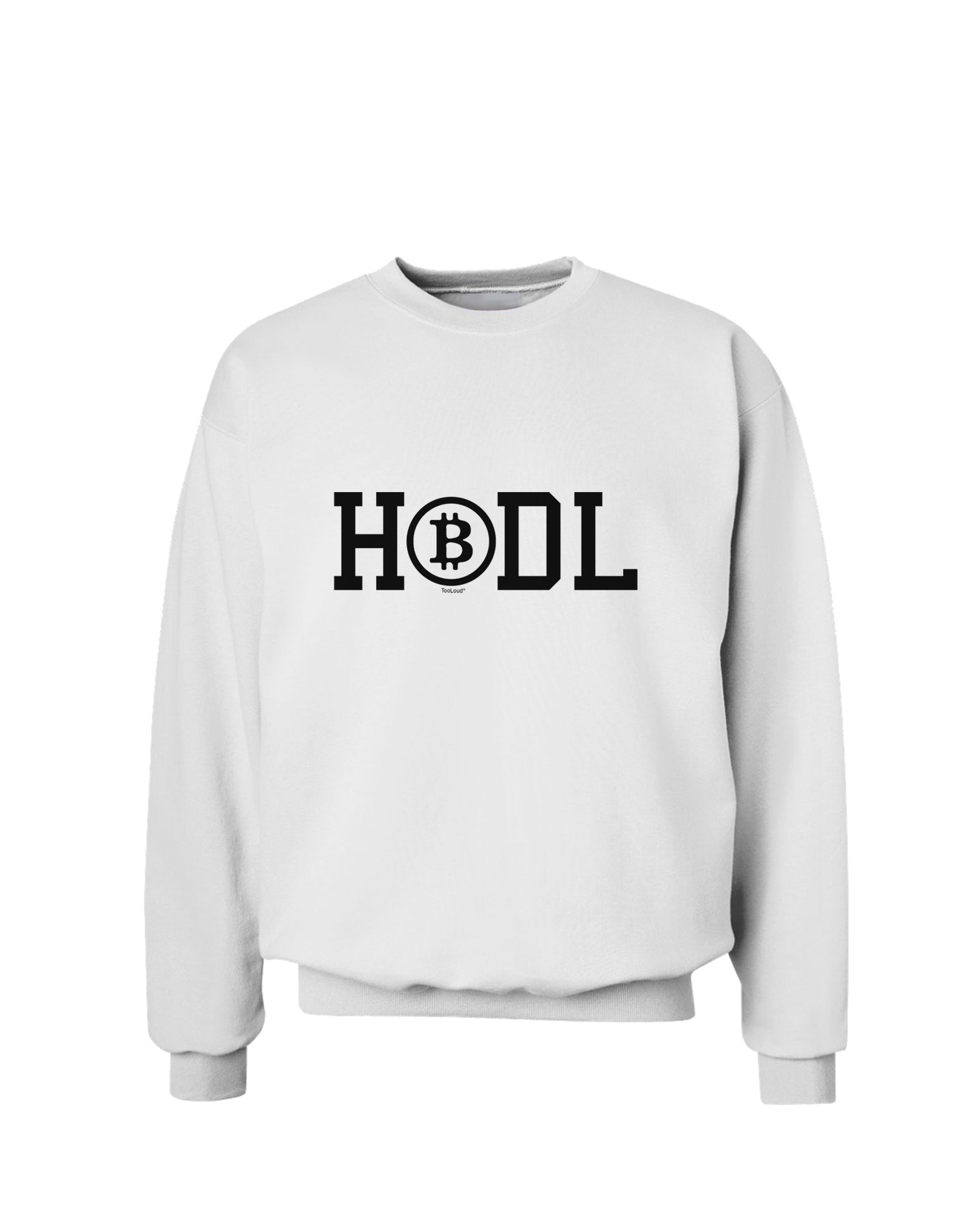 HODL Bitcoin Sweatshirt-Sweatshirts-TooLoud-White-Small-Davson Sales