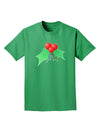 holly Christmas Design Adult Dark T-Shirt-Mens T-Shirt-TooLoud-Kelly-Green-Small-Davson Sales