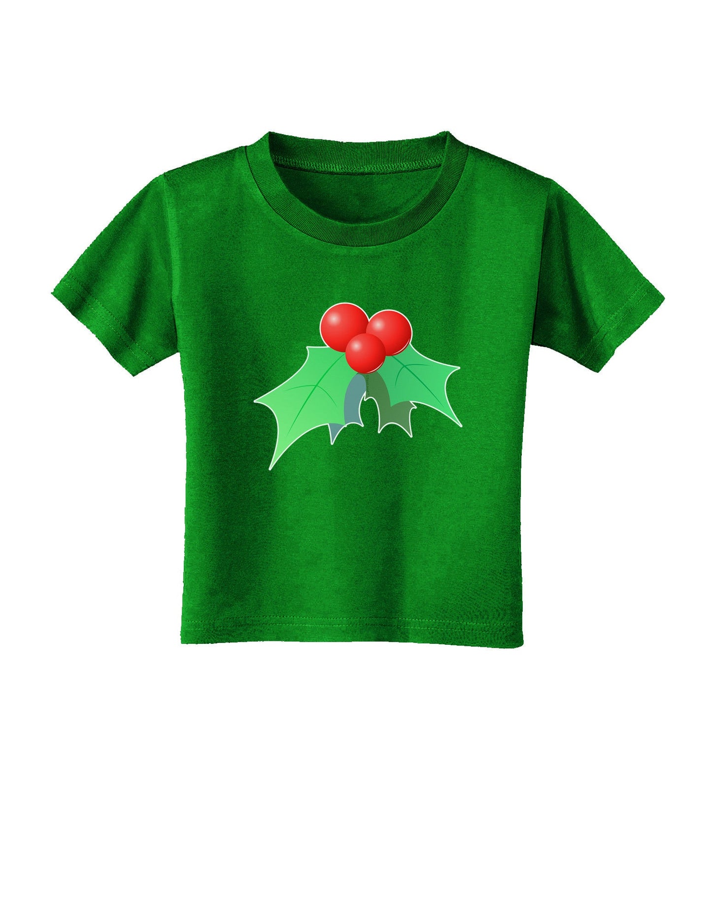 holly Christmas Design Toddler T-Shirt Dark-Toddler T-Shirt-TooLoud-Royal-Blue-2T-Davson Sales