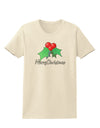 holly Merry Christmas Text Womens T-Shirt-Womens T-Shirt-TooLoud-Natural-X-Small-Davson Sales