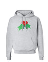 holly Christmas Design Hoodie Sweatshirt-Hoodie-TooLoud-AshGray-Small-Davson Sales