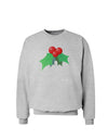 holly Christmas Design Sweatshirt-Sweatshirts-TooLoud-AshGray-Small-Davson Sales