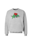 Holly Seasons Greetings Text Sweatshirt by TooLoud-Sweatshirts-TooLoud-AshGray-Small-Davson Sales