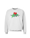 Holly Seasons Greetings Text Sweatshirt by TooLoud-Sweatshirts-TooLoud-White-Small-Davson Sales