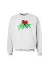 Holly Watercolor Sweatshirt-Sweatshirts-TooLoud-White-Small-Davson Sales