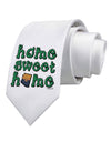 Home Sweet Home - Arizona - Cactus and State Flag Printed White Necktie by TooLoud