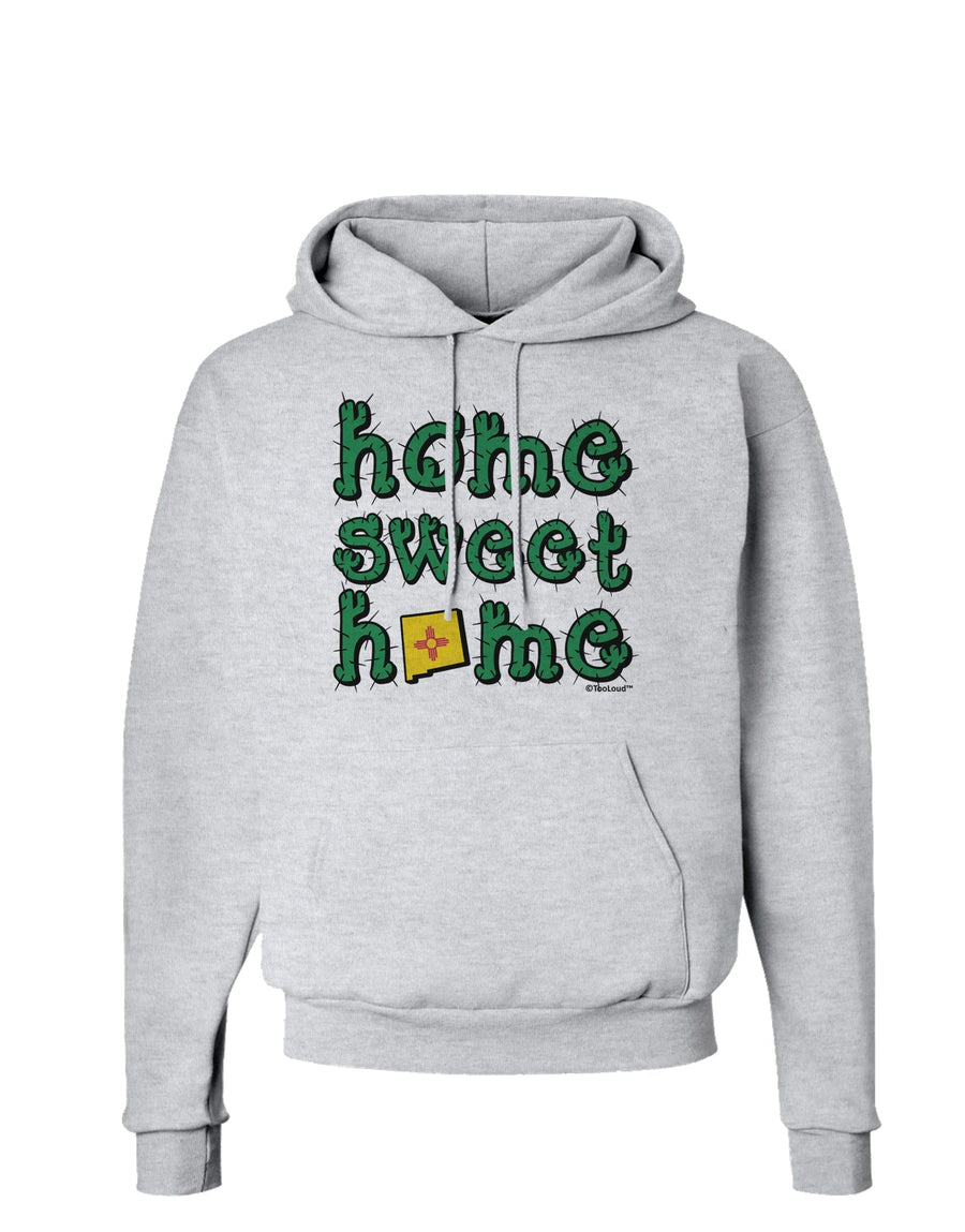 Home Sweet Home - New Mexico - Cactus and State Flag Hoodie Sweatshirt by TooLoud-Hoodie-TooLoud-White-Small-Davson Sales