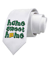 Home Sweet Home - New Mexico - Cactus and State Flag Printed White Necktie by TooLoud